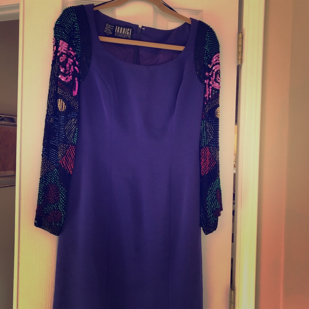 Purple beaded dress